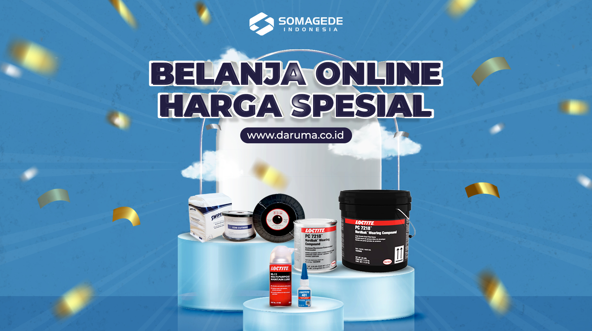 Nikmati kemudahan belanja online untuk produk-produk berkualitas seperti Henkel Loctite, Swipe-All, Daruma, dan Blue-Point di Daruma.co.id.